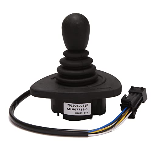 Bnwoinb Controlador de Carretilla Elevadora EléCtrica Palanca Cruzada de Control Palanca de Mando Central para Carretilla Elevadora Linde 7919040041, negro Cover