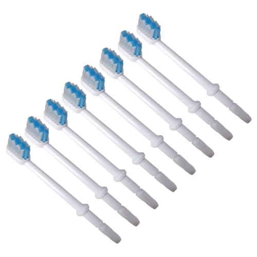 Genérico 8 piezas Cabezales de Cepillo Oral Repuestos Duraderos para Irrigador Bucal Compatibles con Limpieza Profunda Dientes y Encías