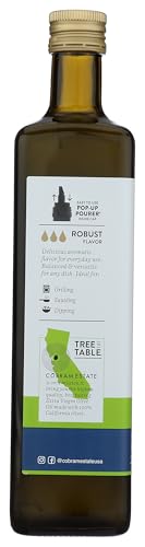 Cobram Estate Robust 100% California Extra Virgin Olive Oil, First Cold Pressed, Non-GMO, Keto Friendly, High in Antioxidants, Bold & Spicy, 750ml Bottle
