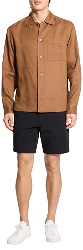 Theory Men's Lt Shirt in Relaxed Linen