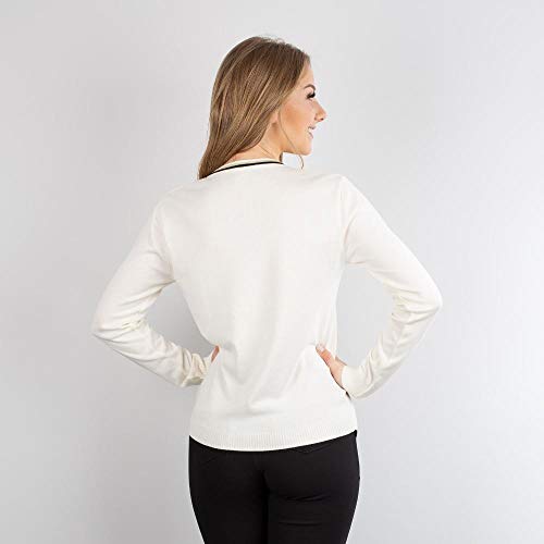 Blusa de malha manga longa Sumaré 31213 - Off white - Gg