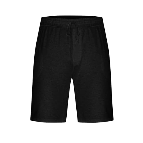 Xiaojmake Men's Pajama Shorts Button Soft Sleepwear PJs Bottoms Elastic Waistband Cotton Loungewear Plus Size Sleep Shorts4