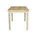 International Concepts 30 by 48-Inch Solid Wood Top Table, Natural