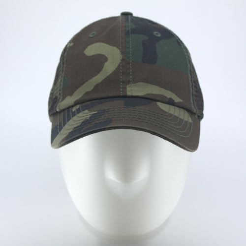Image of The Vintage Year Washed Cotton Unstructured Soft Mesh Adjustable Trucker Baseball Cap