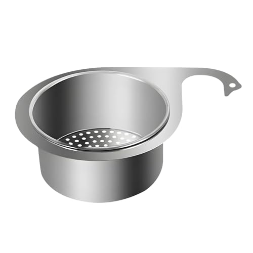 Stainless Steel Swan Sink Strainer Basket Faucet Hanging Filter Multi-Functional Kitchen Draining Basket for Fruit and Vegetable Quick Drain (for faucets with a diameter less than 1.7in)