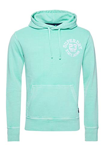 Superdry Superstate Hood Felpa Uomo, Blu (Pool