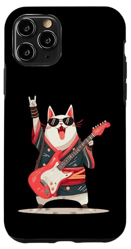 Rockstar Cat �G���L�M�^�[ �\�� �p���N ���^�� �|�b�v �O���t�B�b�N �X�}�z�P�[�X iPhone 11 Pro �p
