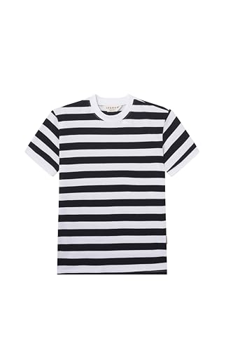 Classic Girlls Striped T-Shirt,Short Sleeve, Crew Neck