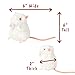 GIANTmicrobes White Lab Mouse Plush – Learn about Science and this Vital Lab Research Critter, Memorable Gift for Lab Researchers, Scientists, Students and Anyone with a Healthy Sense of Humor