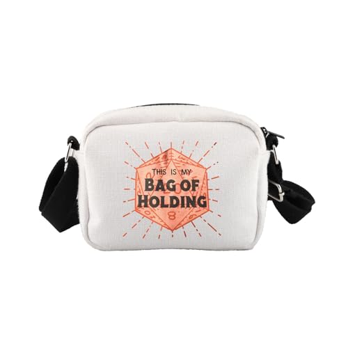 BLUPARK DM Gift Bag Of Holding Tote Bag DND Dice Canvas Tote DnD B-ag of-Holding- Gifts D-D Accessory Tabletop Game RPG Gifts (Bag Holding H CB)