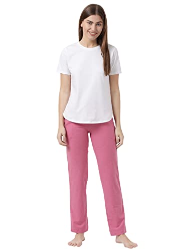 Image of Jockey 1302 Women Super Combed Cotton Elastane Stretch Relaxed Fit Trackpants with Side Pockets