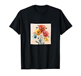 Poppy Bouquet Floral Pastel Colors Merch