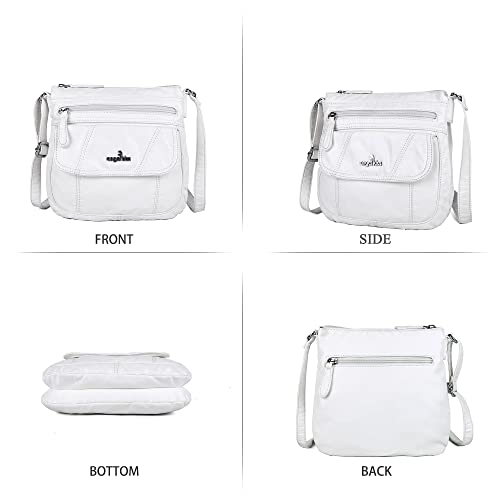 Image of Angelkiss Small Womens Crossbody Bag Leather Shoulder Purse for Women Hobo Bag with Adjustable Shoulder Strap