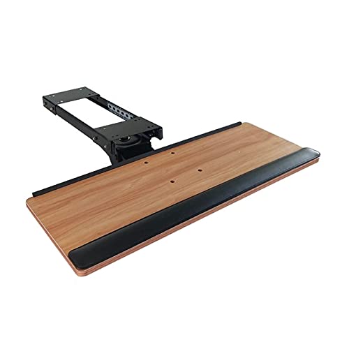 Verstellbare Tastaturablage unter dem Schreibtisch, mit 360° Höhe und ± 15° Neigung für platzsparend, perfekt für Heimbüro oder Gaming-Setup