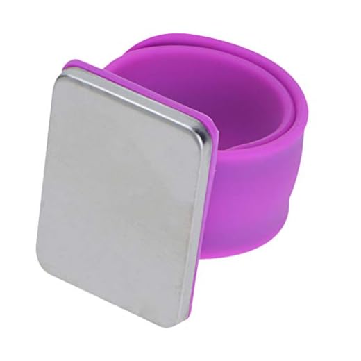 HEALLILY 2Pcs Magnetisk Handleden Stift Hållare Silikone Handledrem Sömning Nål Kudde Hår Clips Slap Armband Bob Stift Snap Armband För Salon