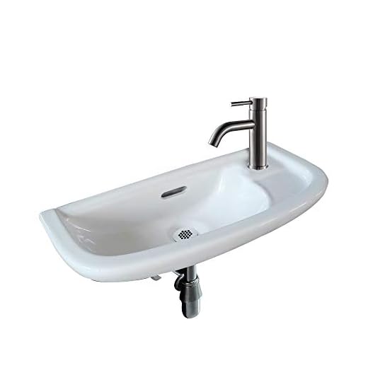 SMALL WALL MOUNT SINK INCLUDES METAL BRACKETS