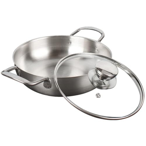 Pot pour ramen facile à nettoyer en acier inoxydable lisse et brillant