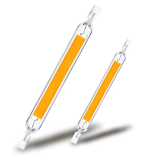 Ampoule R7S LED 118mm Dimmable, R7S LED 118mm 30W Blanc Chaud 3000K 2500LM, Ampoules Halogènes R7S 300W Équivalent , Lampe Tubulaire R7S LED COB, Éclairage à 360 °, pour Applique Murale/Lampadaire