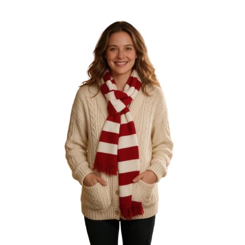 Christmas Scarf Warm Soft Knit Striped Fall Winter Scarf for Men and Women - image 2