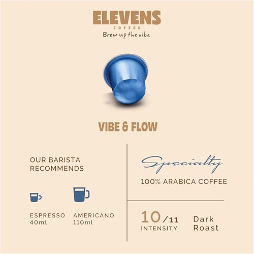 Image of ELEVENS COFFEE | Explorer's Pack | Specialty & Single Origin Coffee Capsules | 100% Arabica & Robusta | Medium, Dark & Medium Dark Roast | Intensity 7, 8 & 10 | Compatible with Nespresso (Pack of 3)