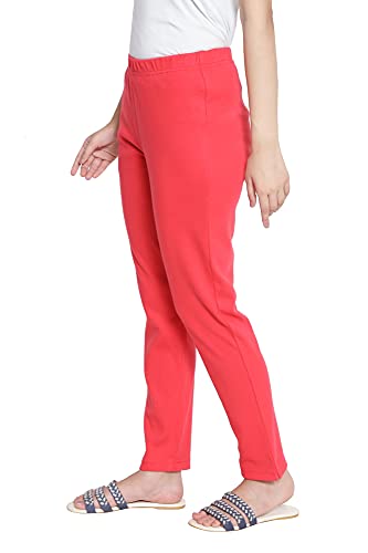 Image of Aurelia Cotton Lycra Strechable Pants for Women | Ankle Length Pants for Women | Cotton Pants for Women | Lycra Pants for Women | Regular Fit Trouser for Women