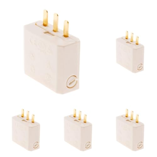 Fiche DCL 2P+T boîte applique + point de centre - Blanc - Zenitech (Lot de 5)