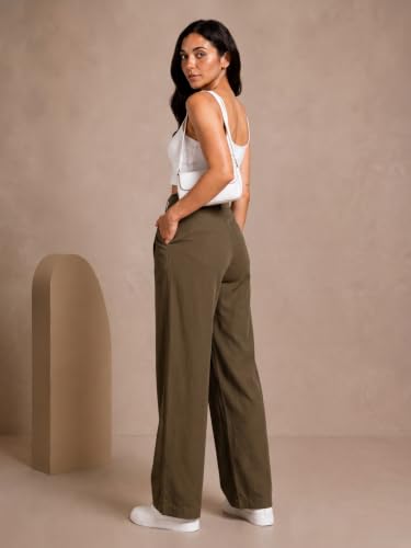 Image of Womens NS Lycra Korean High Waist Straight Pants