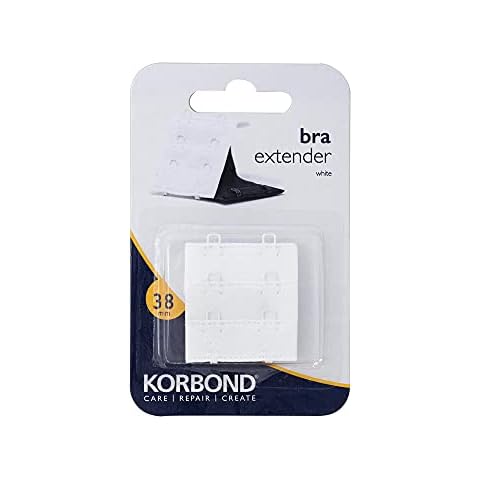 Korbond Women's Bra Extender Bra Accessories Extension Strap Underwear 38mm White Cover