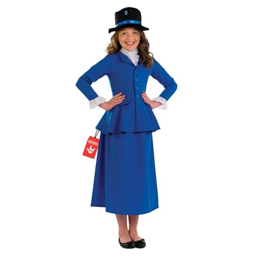 Fun Shack Costume Nounou Victorienne Enfant, Déguisement Film, Carnaval Enfant, L
