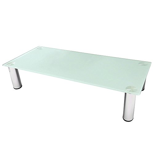Melko Glasaufsatz für TV Bildschirmerhöhung Glas Monitorerhöhung Notebookständer Fernseherhöhung 30kg belastbar Melko Glasaufsatz für TV Bildschirmerhöhung Glas Monitorerhöhung Notebookständer Fernseherhöhung 30kg belastbar