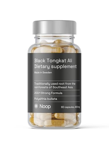 NOOP Schwarz Ton-Kat 400mg, Premium Booster Kapseln für Männer - Natürliche Nahrungsergänzungsmittel für Muskelaufbau - 60 Vegane Kapseln aus Schweden NOOP Schwarz Ton-Kat 400mg, Premium Booster Kapseln für Männer - Natürliche Nahrungsergänzungsmittel für Muskelaufbau - 60 Vegane Kapseln aus Schweden
