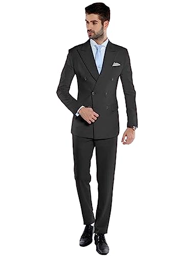 Costume d'affaires homme double boutonnage veste et pantalon de banquet