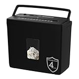 Suntiko Paper Shredder for Home Use,5 Sheets Small Cross Cut Paper Shredder,P-4 Security Level with 2.38-Gallon Basket, 4-Mode Design-Durable & Fast and Jam Proof for Home Office Utilization