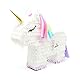Einhorn Pinata Set | Ideal als Pinata Geburtstag | Pinata Hochzeit | JGA Party | Geschenkidee | Party Dekoration oder Pinataspiel | inkl. Schlagstock und Augenmaske | u. 43x33x10