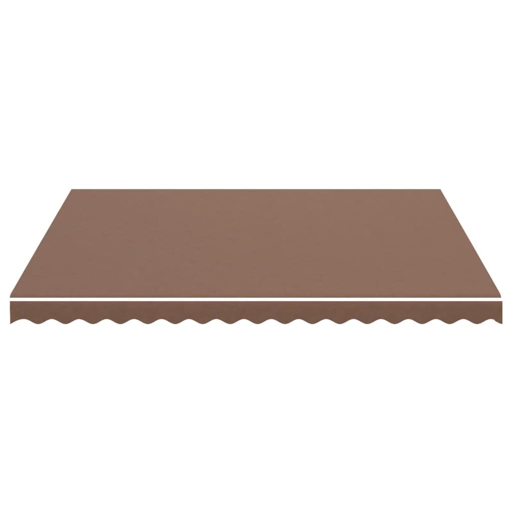 Leasha Toile de Rechange Store Banne avec Lambrequin, Toile Tissu de Remplacement pour Auvent 380x345 cm Marron