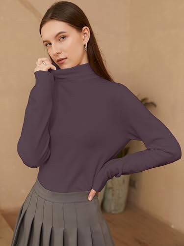 Image of SANGTREE Women's Turtleneck Sweaters Long Sleeve Pullover Tops | Breathable and Lightweight Fall Winter Fashion Outfit.Perfect for Daily,Office,Vacations,Holiday,Family Gatherings Etc.