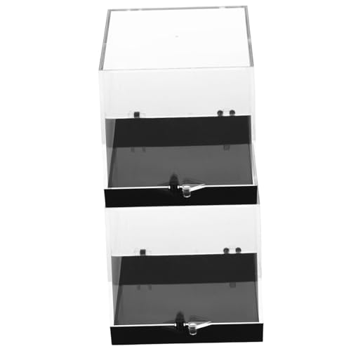 CIYODO 2pcs Boxes Rock Storage Box Decorative Boxes Cajitas Transparentes Para Figurine Storage Container Specimen Display Container Specimen Case Memorabilia Display Cases Plastic