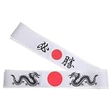 HEALEEP 2piezas Pañuelo Ninja Cintas Cabeza Estilo Karate Japonés Incluye Bandana Para Chef De Sushi Japonés Para Disfraces De Cocina y Karate