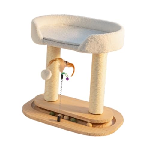 Wyhqgn 猫の爪とぎ 猫の木 おもちゃ 2段式 遊び場 カーペット ソファープロテクター
