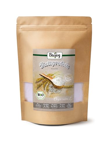 Biojoy Proteína de Arroz en polvo Ecológica (500 g), 85% Proteína, sin aditivos (Oryza sativa L.)
