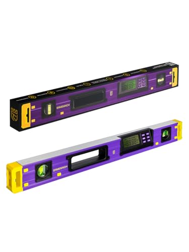 Ermenrich Verk LY60 Nivel Digital Inclinómetro 0–360° 2 Burbujas 600 mm Precisión ±0.1° Pantalla