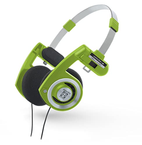 Koss Porta Pro Green Classic Auriculares con Cable de Diadema Abiertos (Headphones On Ear, Funda de Transporte, Jack de 3,5 mm) Verde / Negro