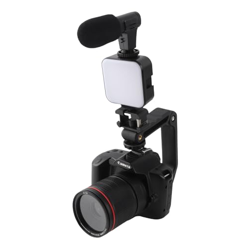 Cámara Digital 4K 3 '' LCD 64MP 16X Zoom Lente Gran Angular de 120 ° Cámara Digital WiFi con Visión Nocturna, Kit Completo de Cámara Apto para Adultos y Adolescentes