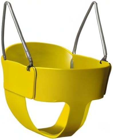 Miniatura 6 de Gorilla Playsets 04-0008-YY - Columpio para niños pequeños, cubo amarillo, cadenas revestidas de plástico amarillo de 60 pulgadas, capacidad de 50