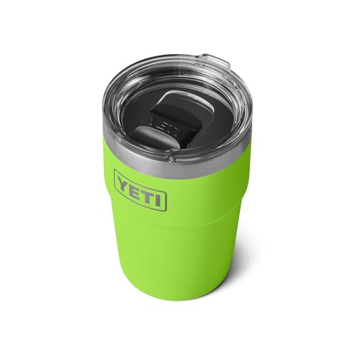 Image of YETI Rambler 16 oz Stackable Tumbler, Vacuum Insulated, Stainless Steel with MagSlider Lid, Venom