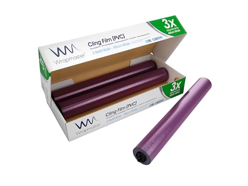 Wrapmaster 4500 cling film refills 45cm x 300m (3) by Wrapmaster