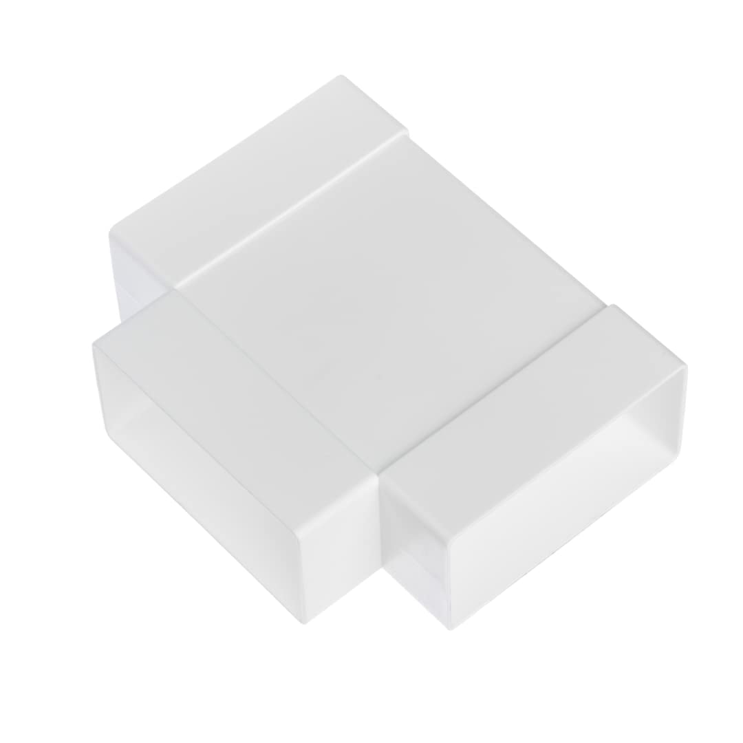 Europlast Women's White 110X55mm T-Piece Duct Connector - Rectangular Flat Pvc Ducting