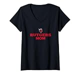 Womens Rutgers University Scarlet Knights Rutgers Mom V-Neck T-Shirt