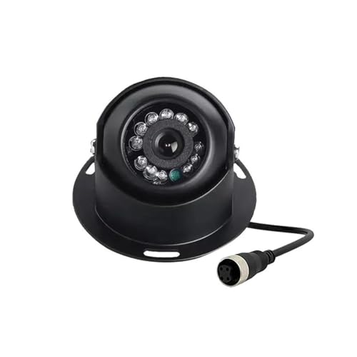 Telecamera la visione posteriore Telecamera di retromarcia a cupola AHD 1080P resistente con visione notturna Telecamere di backup con montaggio universale per camion, per camper, rimorchi(Nero,Camera