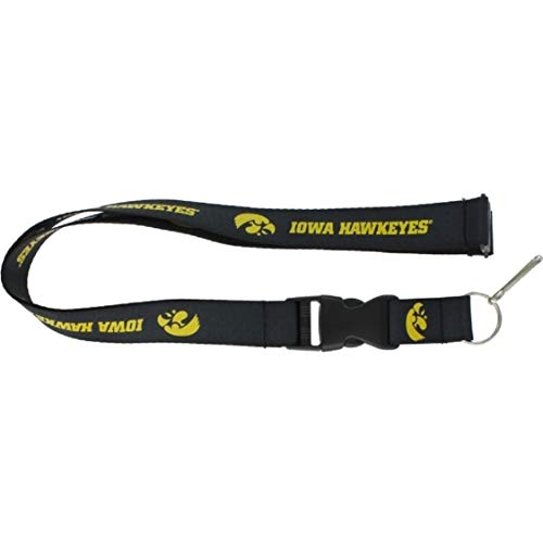 Iowa Hawkeyes Tour de Cou Détachable Idéal pour Campus et Matchs